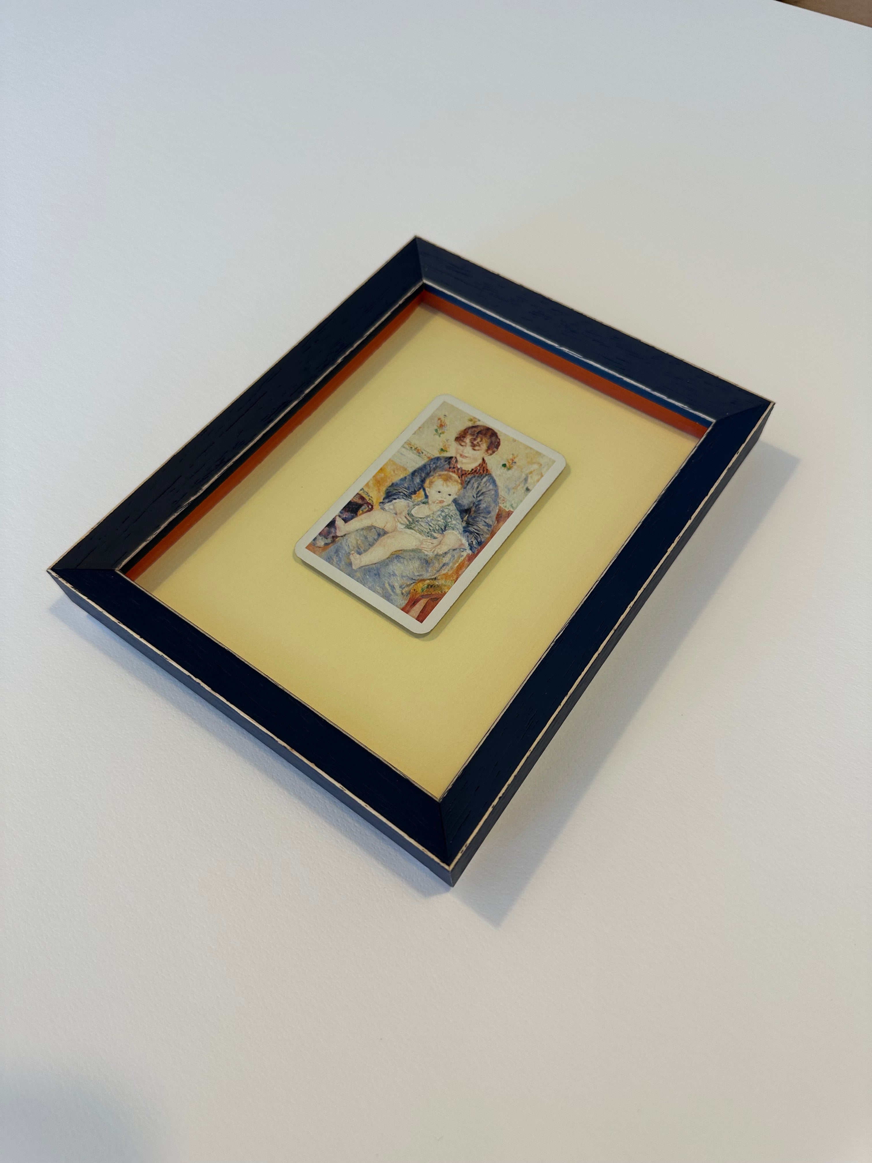 Mother and Child (Young Mother) by Pierre-Auguste Renoir 1881— from Piatnik’s Renoir Impressionist Playing Card Deck