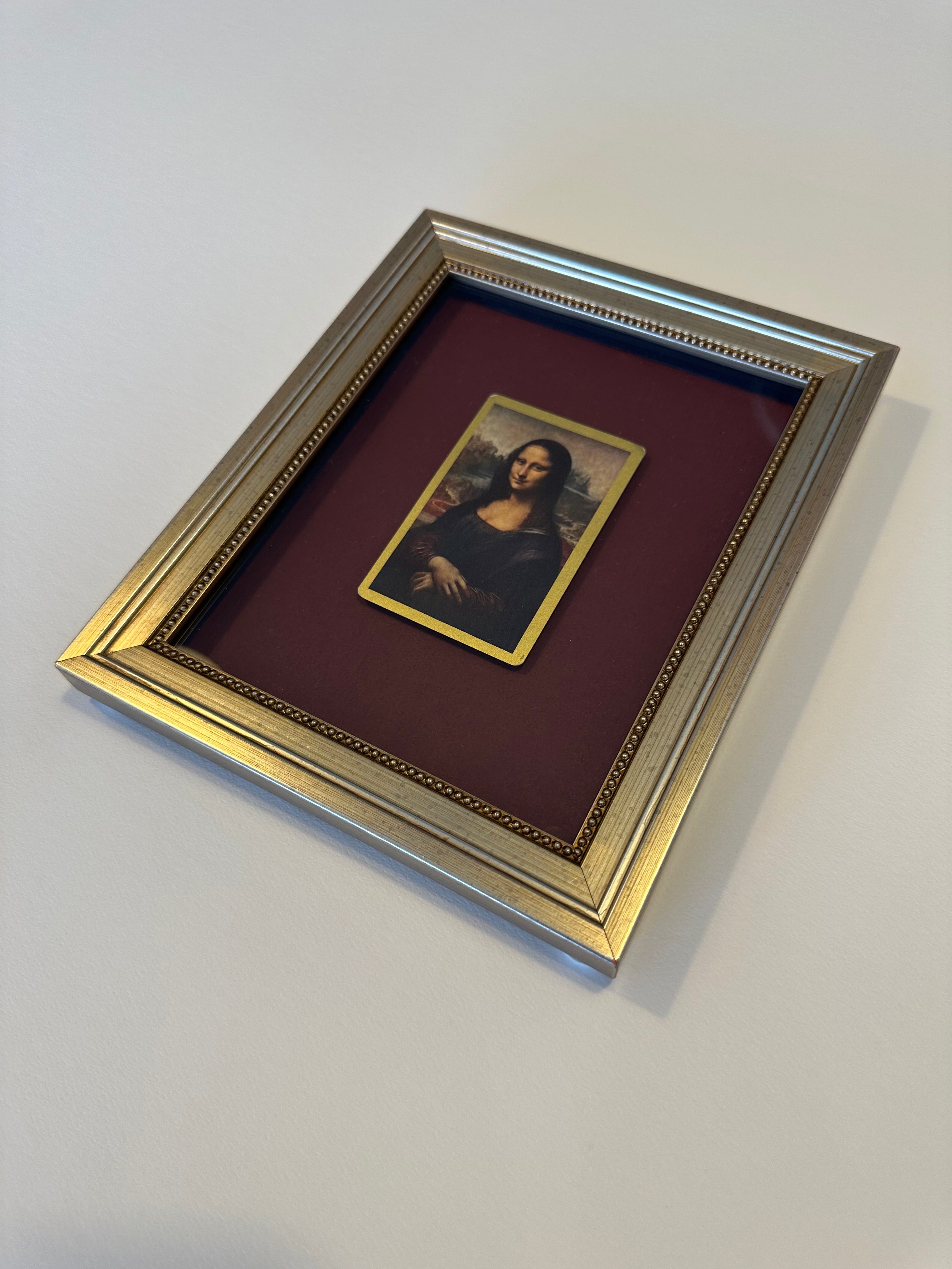 Playing card Mona Lisa